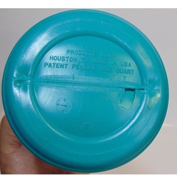 Vintage 90s IGLOO LEGEND 1 Quart COOLER Water Jug Teal Green White Label - Picture 7 of 9